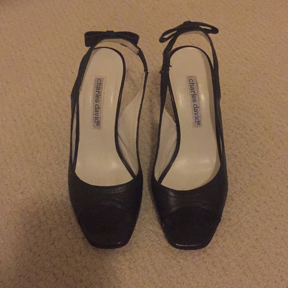 Charles David black heels